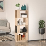 Libreria/Divisorio 51x25x132 cm in Legno Massello di Pino