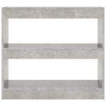 Libreria/Divisorio Grigio Cemento 80x30x72 cm