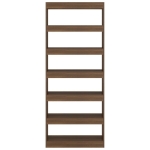 Libreria/Divisorio Rovere Marrone 80x30x198 cm in Truciolato