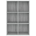 Libreria/Credenza Grigio Sonoma 66x30x98 cm Legno Multistrato