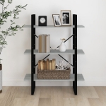 Libreria Grigio Sonoma 80x30x105 cm in Legno Multistrato