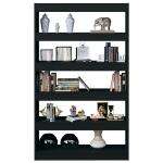 Libreria/Divisorio Nero 100x30x166 cm