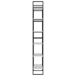Scaffale Alto Bianco 100x30x210 cm in Legno Multistrato