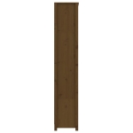Libreria Marrone Miele 80x35x183 cm in Legno Massello di Pino
