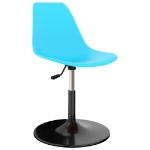 324193 Swivel Dining Chairs 2 pcs Blue PP