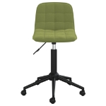 Sedie da Pranzo Girevoli 2 pz Verde Chiaro in Velluto