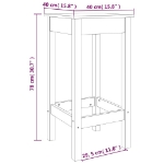 Sgabelli da Bar 2 pz Miele 40x40x78 cm Legno Massello di Pino