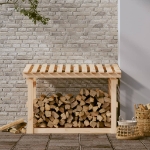 Portalegna 108x64,5x77 cm in Legno Massello di Pino