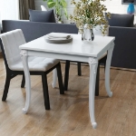 Tavolo da Pranzo 80x80x76 cm Bianco Lucido