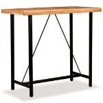 Tavolino da Bar in Legno Massello di Acacia 120x60x107 cm