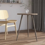 Tavolo da Bistrot Grigio Ø60x76 cm in MDF e Ferro