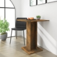 Tavolo da Bistrot Rovere Fumo 60x60x75cm in Legno Multistrato