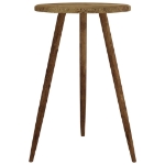Tavolo da Bistrot Marrone Scuro Ø50x76 cm in MDF e Ferro