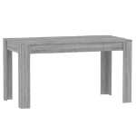 Tavolo da Pranzo Grigio Sonoma 140x74,5x76 cm Legno Multistrato