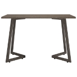 Tavolo da Pranzo Grigio 120x60x74 cm in MDF e Ferro