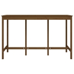 Tavolo da Bar Miele 180x80x110 cm in Legno Massello di Pino