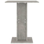 Tavolo da Bistrot Grigio Cemento 60x60x75 cm in Truciolato