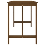 Tavolo da Bar Miele 180x80x110 cm in Legno Massello di Pino