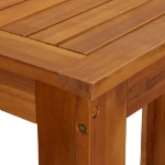 Tavolo da Bar in Legno Massello di Acacia 120x60x105 cm