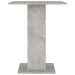 Tavolo da Bistrot Grigio Cemento 60x60x75 cm in Truciolato