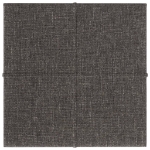 Pannelli Murali 12 pz Grigio Scuro 30x30 cm in Tessuto 1,08 m²