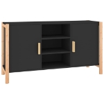 Credenza Nera 107x38x60 cm in Legno Multistrato