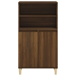 Credenza Rovere Marrone 60x36x110 cm in Legno Multistrato