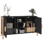 Credenza Nera 107x38x60 cm in Legno Multistrato