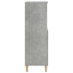 Credenza Grigio Cemento 60x36x110 cm in Legno Multistrato