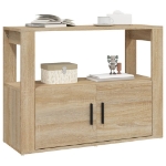 Credenza Rovere Sonoma 80x30x60 cm in Legno Multistrato