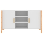 Credenza Bianca 107x38x60 cm in Legno Multistrato