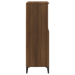 Credenza Rovere Marrone 60x36x110 cm in Legno Multistrato