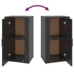 Credenza Nera 40x33x70 cm in Legno Multistrato
