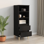 Credenza Nero 40x36x110 cm in Legno Multistrato