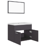 Set Mobili da Bagno Grigio in Truciolato