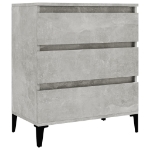 Credenza Grigio Cemento 60x35x70 cm in Legno Multistrato