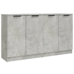 Credenze 2 pz Grigio Cemento 60x30x70 cm in Legno Multistrato