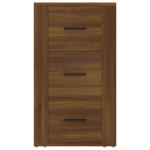 Credenza Rovere Marrone 40x33x70 cm in Legno Multistrato
