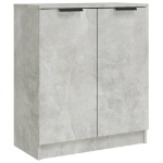 Credenze 2 pz Grigio Cemento 60x30x70 cm in Legno Multistrato