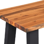 Panca in Legno Massello di Acacia 145 cm