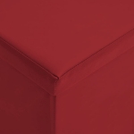 Panca Portaoggetti Pieghevole Rosso Vino in PVC