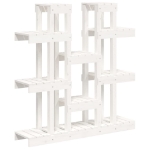 Supporto Piante Bianco 104,5x25x109,5 cm Legno Massello di Pino