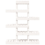 Supporto per Piante Bianco 85x25x109,5cm Legno Massello di Pino