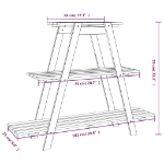 Portafiori 101x23x79 cm in Legno Massello di Pino