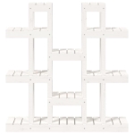 Supporto Piante Bianco 104,5x25x109,5 cm Legno Massello di Pino