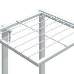 Portafiori 94,5x25x89 cm Ferro Bianco