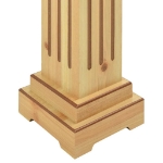 Piedistallo per Piante Quadrato Classico Legno 17x17x66 cm MDF