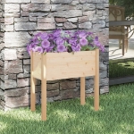 Fioriera da Giardino 70x31x70 cm Legno Massello di Pino