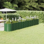 Vaso da Giardino Acciaio Verniciato a Polvere 512x80x68cm Verde