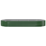 Vaso Giardino Acciaio Verniciato a Polvere 296x140x36 cm Verde